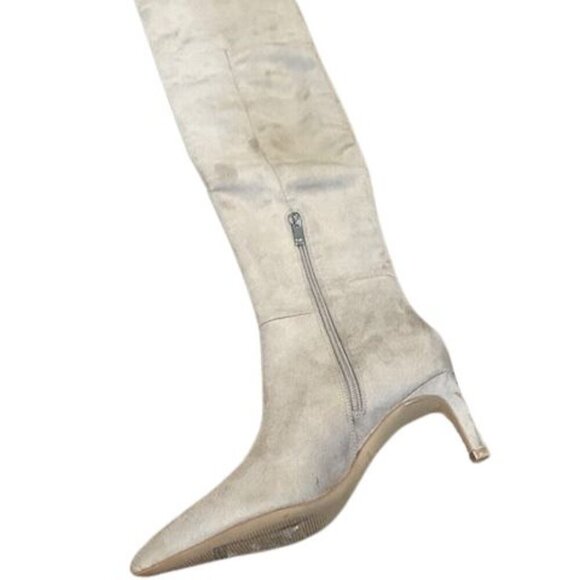 Marc Fisher “Qulie” Over The Knee Kitten Heel Boots in Taupe – NWOT – 6 M - Picture 7 of 13